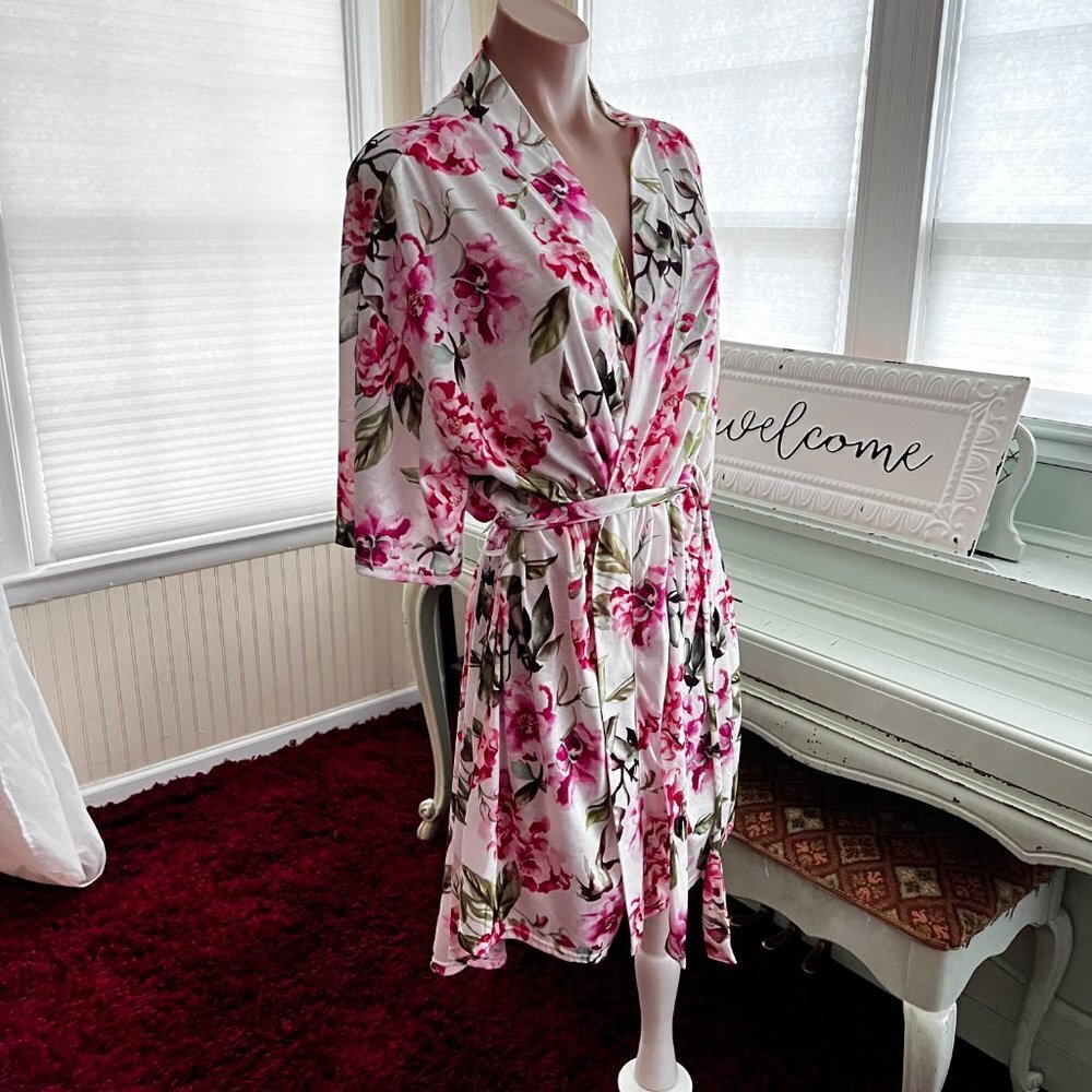 SHOW ME YOUR MUMU Brie garden of blooms robe swim cover bridal robe - Picture 3 of 6